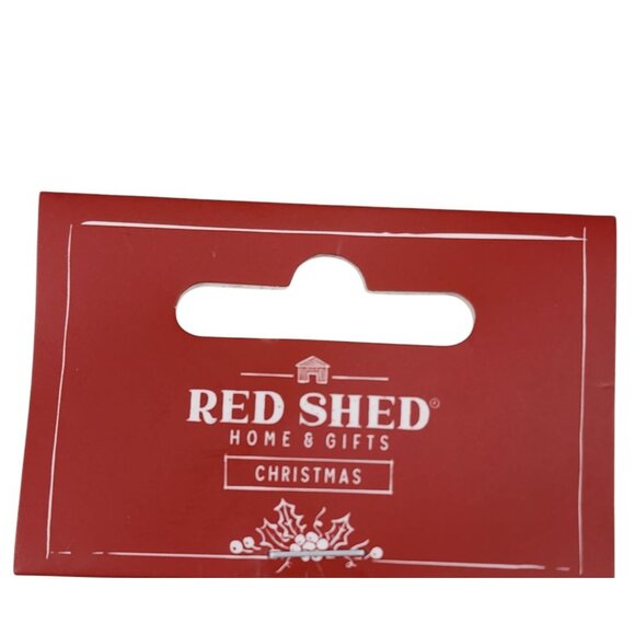 Red Shed Christmas Resin Bird Ornament With Scarf & Hat Tree Ornament Red Green - Picture 9 of 10